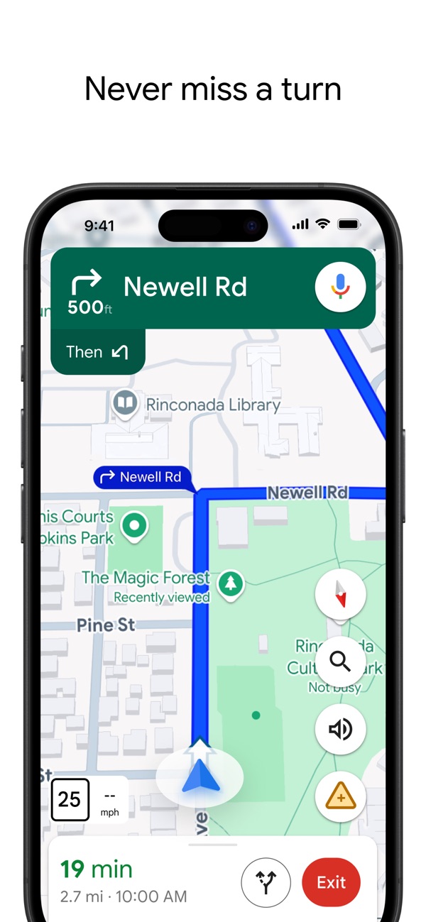 Google Maps app screenshot 1