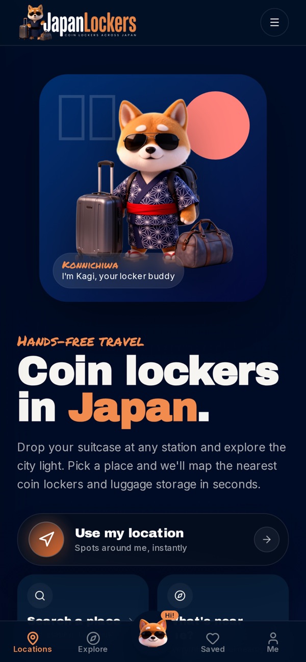 Japan Lockers - Coin lockers app screenshot 2