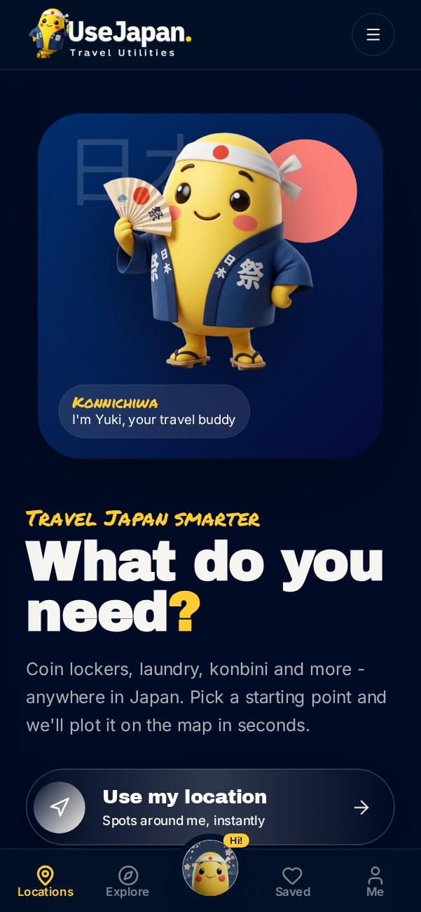 UseJapan - Beplan jou reis app screenshot 1
