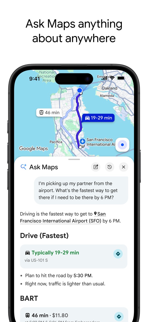 Google Maps app screenshot 2