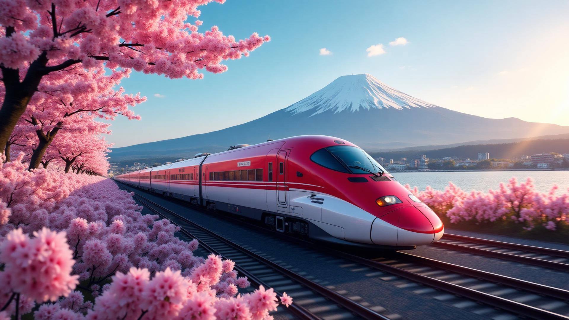 Shinkansen bullet train, part of the Japan Rail Pass network