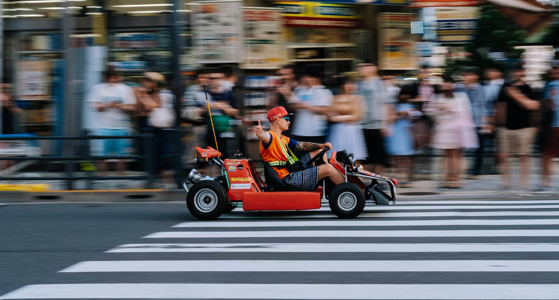 Street Kart go-kart on Tokyo streets