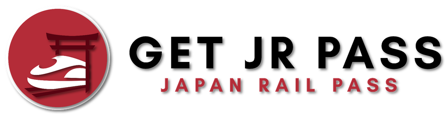 GetJRPass logo, horizontal, full colour