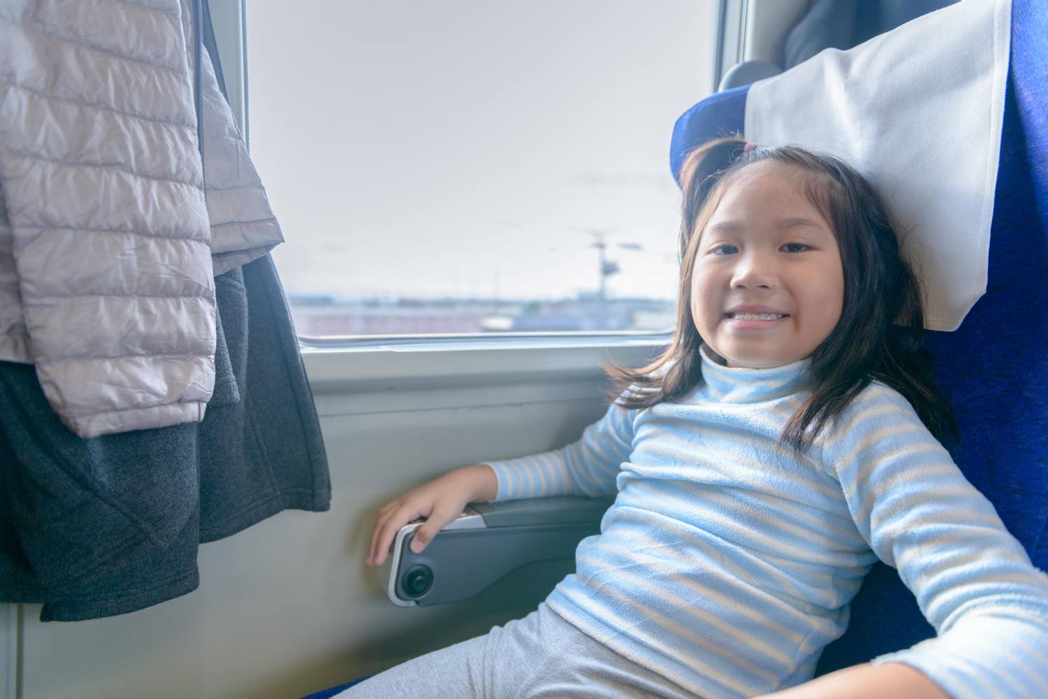 Family traveling in Japan