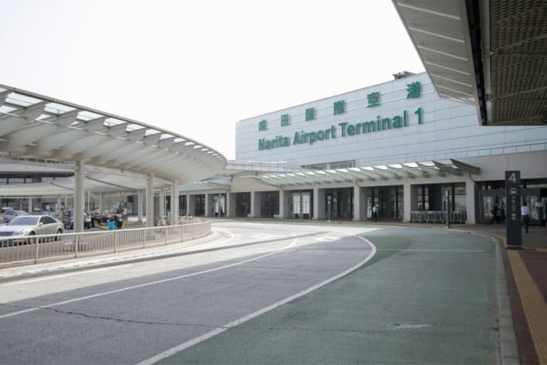 Entrance to narita airport terminal