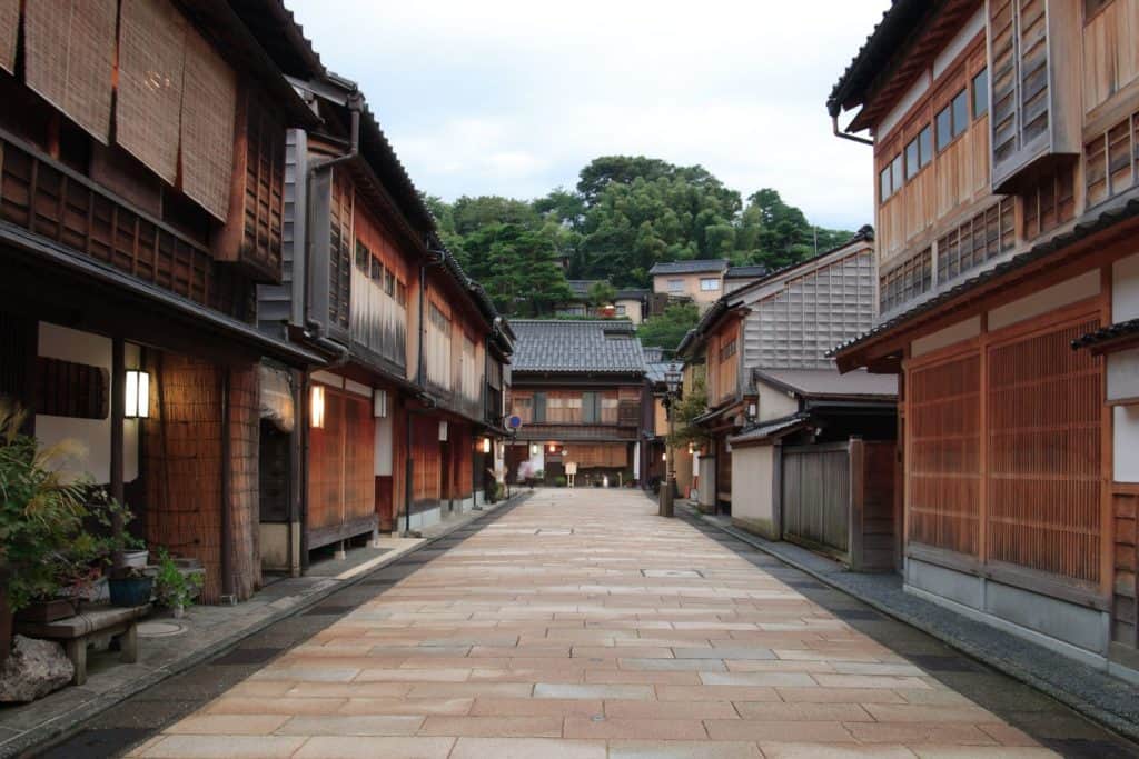 Old japanese urban area