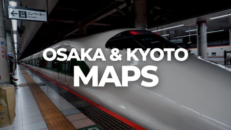 mapas de osaka y kioto