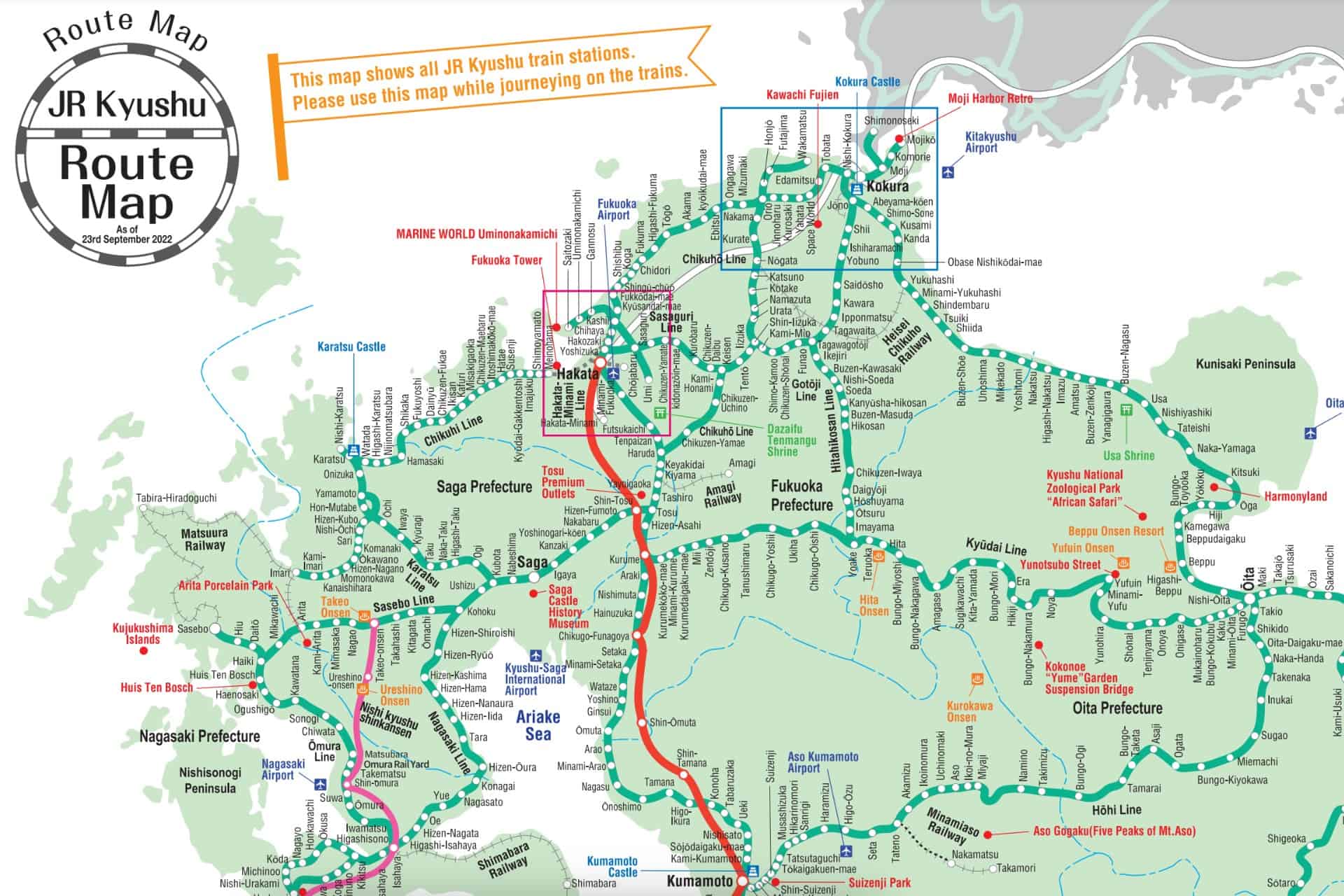 jr kyushu route map